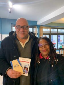 Olivier Métellus et Nicole Cage, librairie Calypso